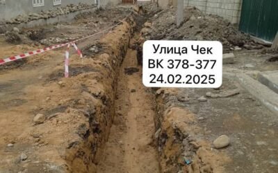 Ноокат шаарынын ичүүчү суу системасын реабилитациялоо жана саркынды суулардын системасын куруу боюнча жүргүзүлгөн иштер